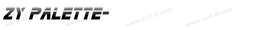 ZY Palette字体转换